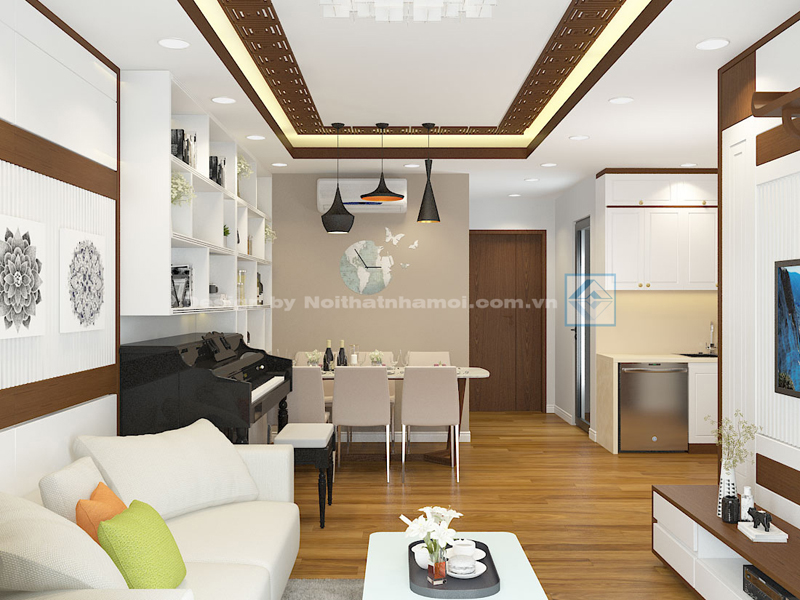 Dự án : Thiết kế căn hộ chung cư Home City - Trung Kính