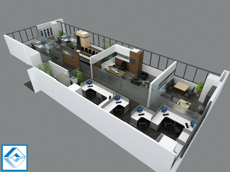 Thiết kế nội thất văn phòng Tập đoàn Xuân Thành - tầng 17 toàn nhà CEO Group
