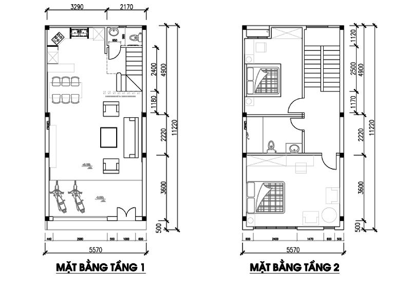 Thiết kế Căn hộ nhà lô phố anh Sơn - Linh Đàm