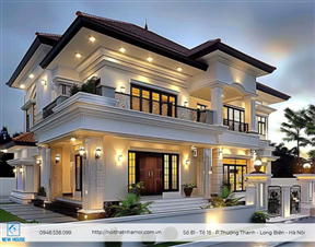 Thi công kiến trúc biệt thự cao cấp - Dự án Biệt thự Nguyệt Quế, Vinhomes Riverside